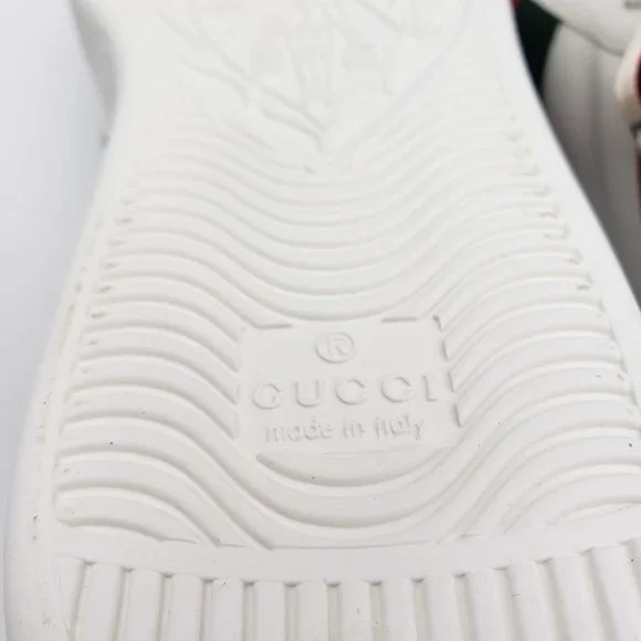 100% Authentic Gucci Ace Stripe High Top Sneaker Unisex - Picture 9 of 11